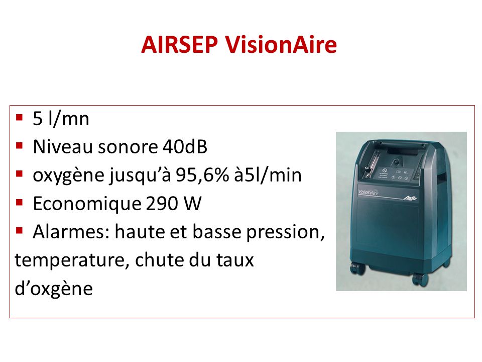 Concentrateur d’oxygène VisionAire 5L