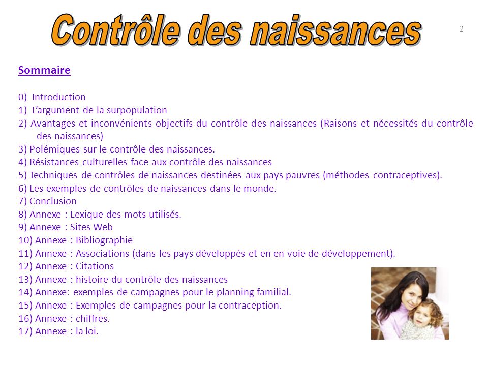 Contrôle Des Naissances Contraception& Planning Familial - Ppt Télécharger