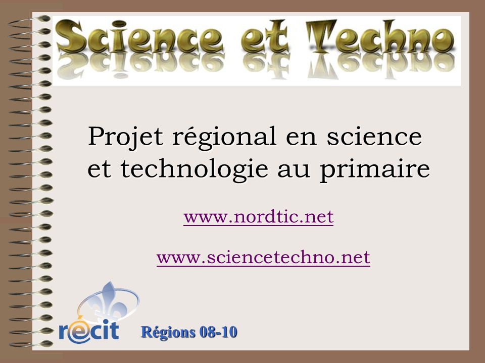 Projet régional en science et technologie au primaire