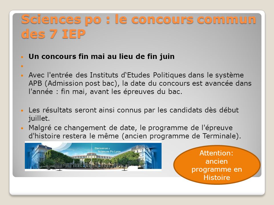 Programme Histoire Sciences Po Concours Commun Nouvelles Histoire