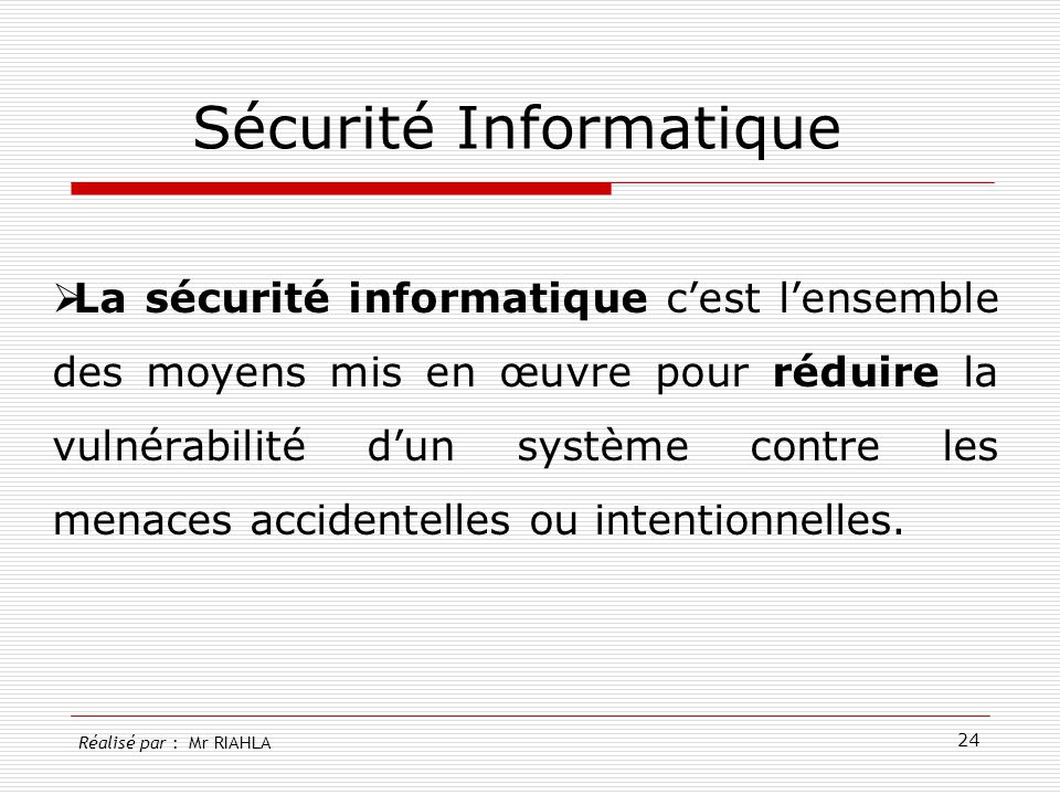 Sécurité Informatique