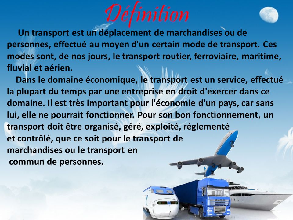 Les Moyens De Transport Ppt Télécharger