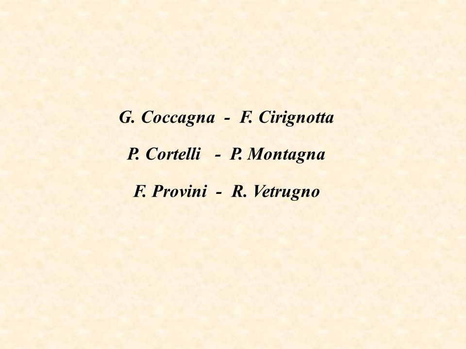 G. Coccagna - F. Cirignotta
