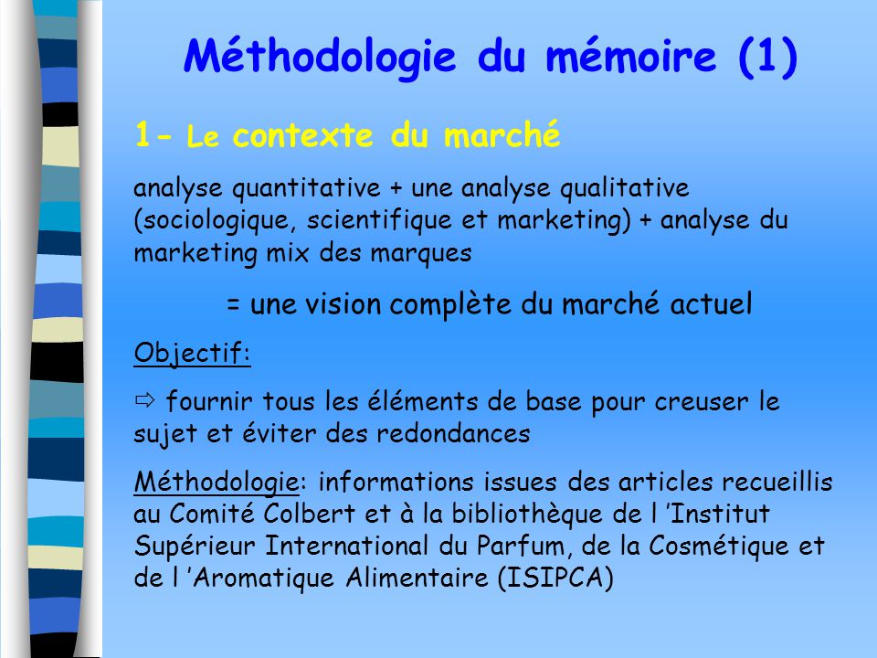Méthodologie du mémoire (1)