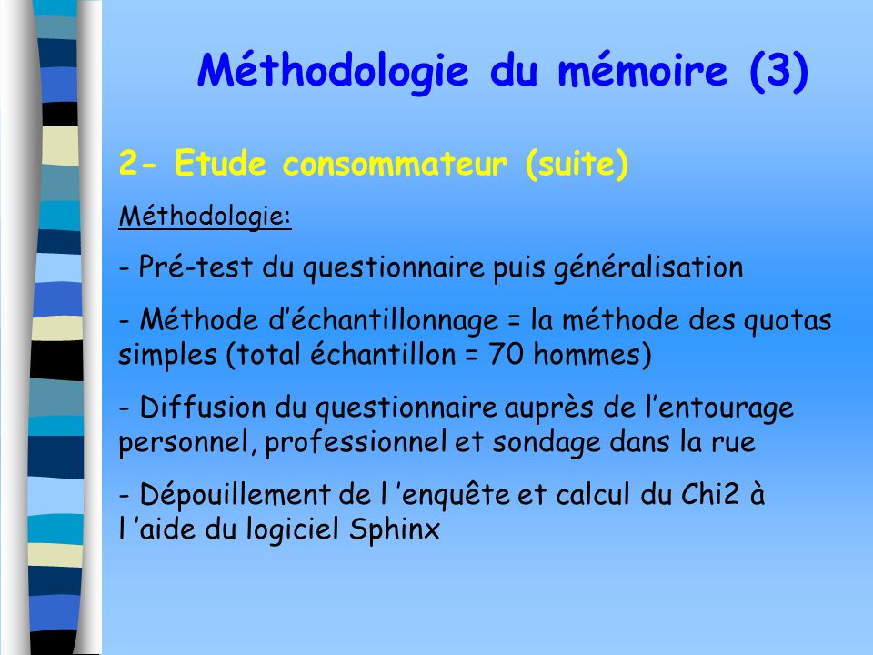 Méthodologie du mémoire (3)