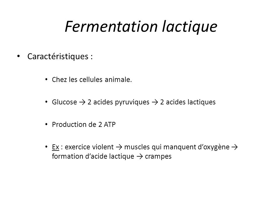 Acide lactique : définition et explications