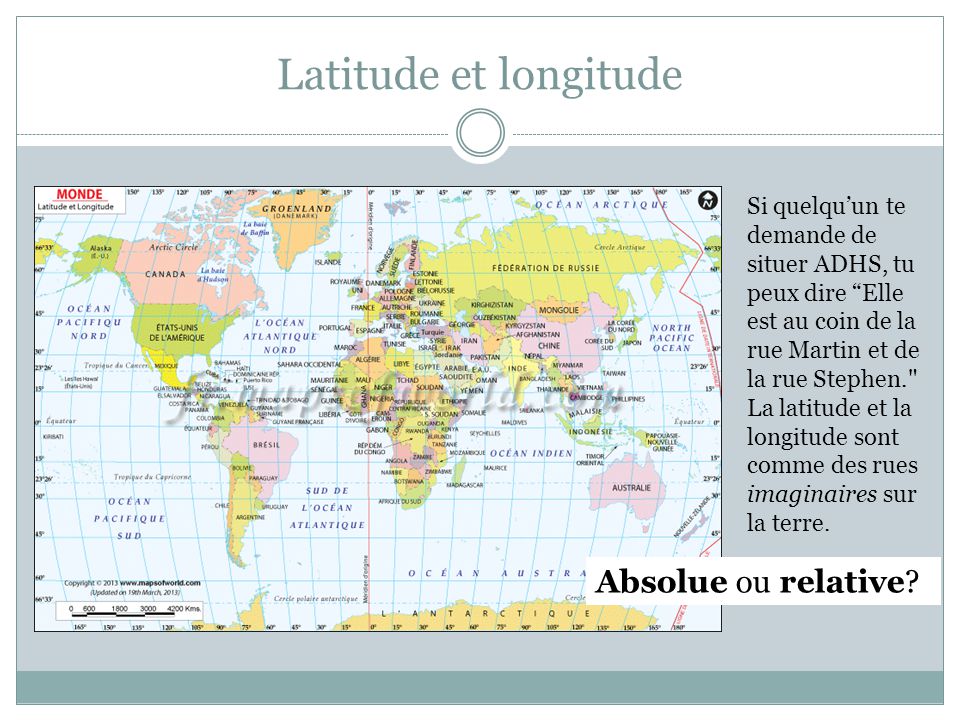 La Boîte Doutils Du Géographe Latitude Et Longitude Ppt