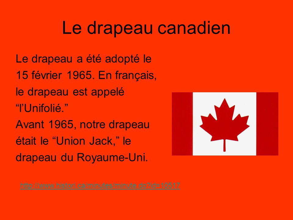 Que signifie le drapeau du Canada ?