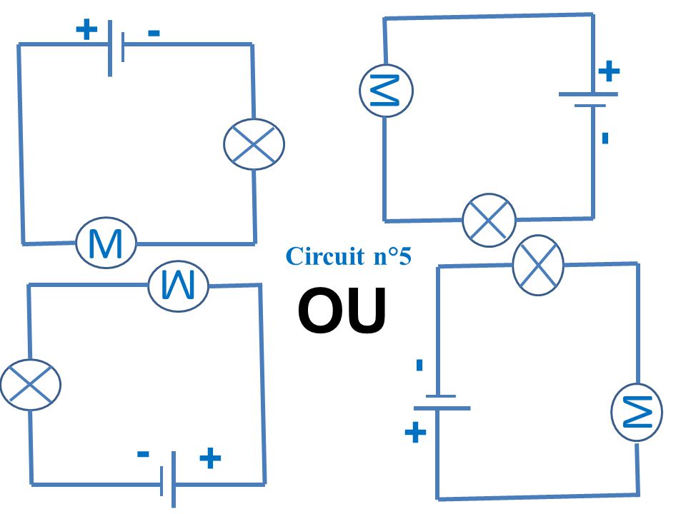 M + - M + - Circuit n°5 M M OU