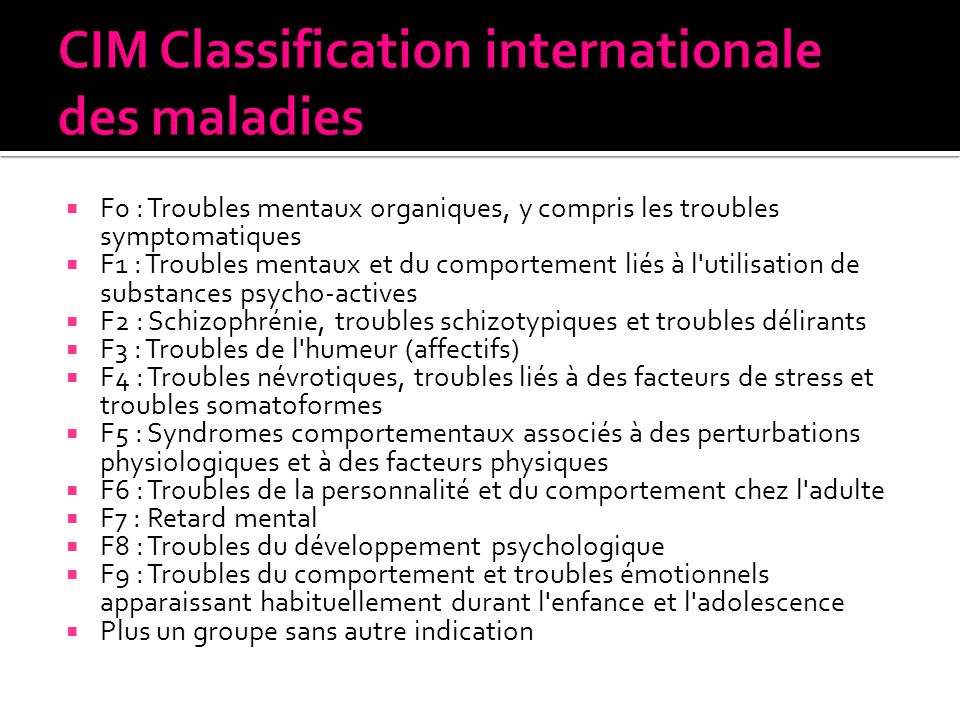 Introduction à La Psychiatrie Intégration Semaine 1 - Ppt Télécharger