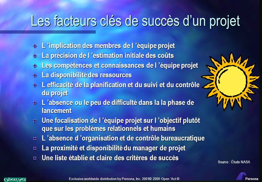 Les facteurs clés de succès d’un projet