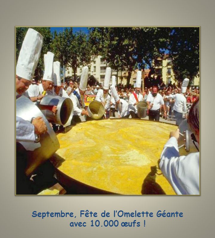 Septembre, Fête de l’Omelette Géante avec œufs !