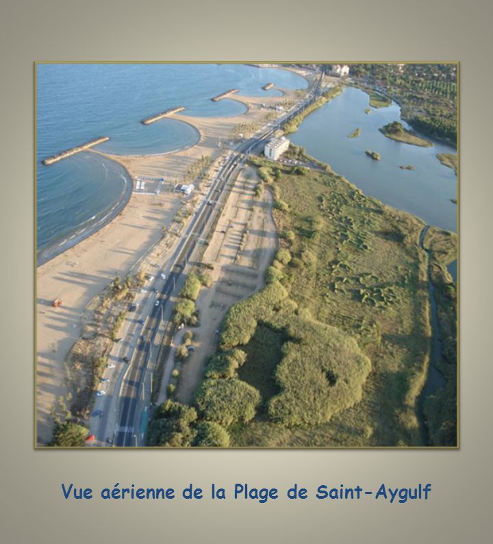 Vue aérienne de la Plage de Saint-Aygulf