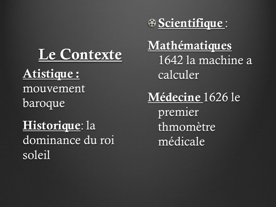 Le Contexte Scientifique : Mathématiques 1642 la machine a calculer