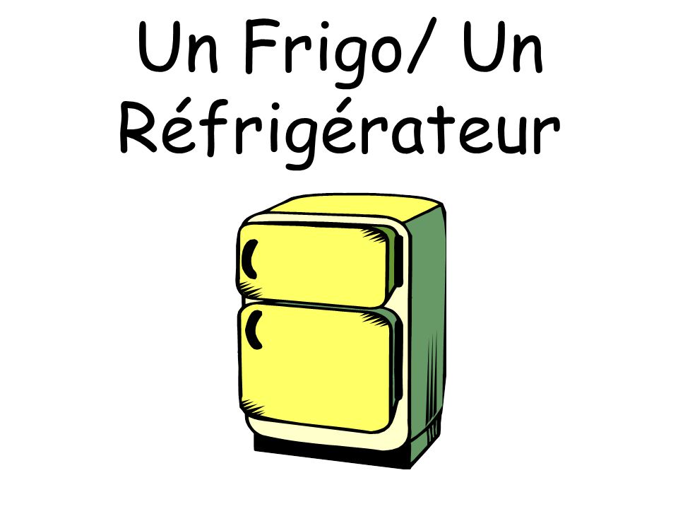 Un Frigo/ Un Réfrigérateur