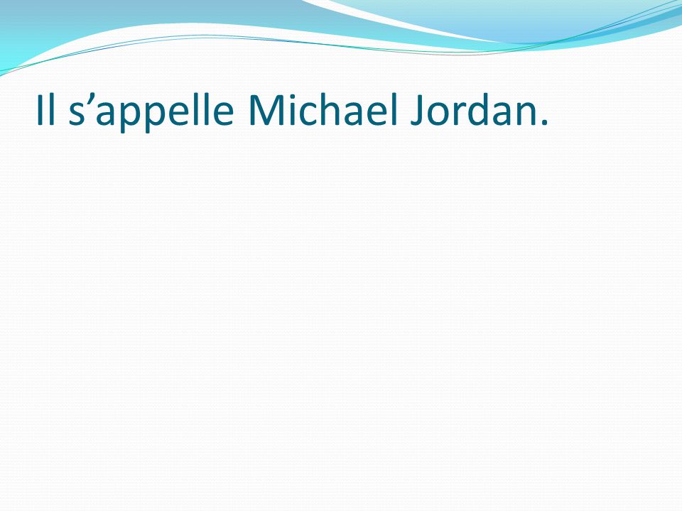 Il s’appelle Michael Jordan.
