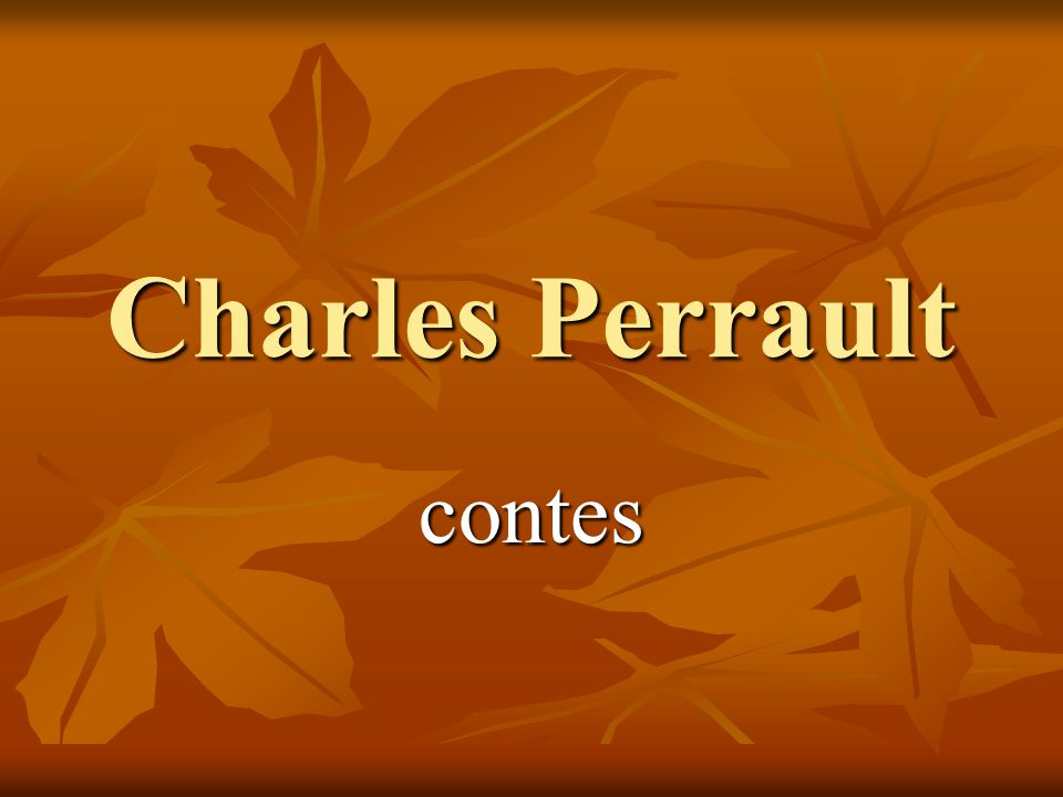 Charles Perrault contes