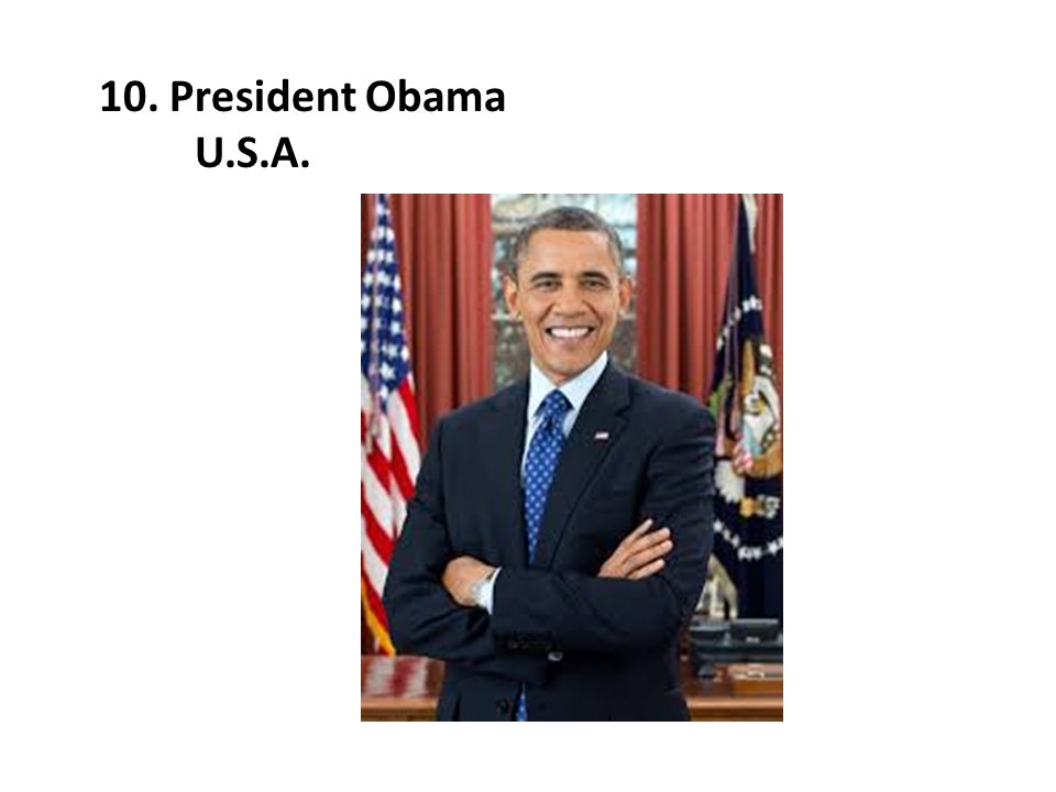 10. President Obama U.S.A.