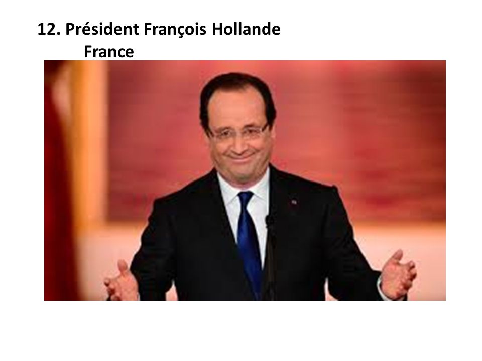 12. Président François Hollande