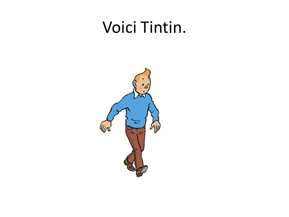 Voici Tintin.