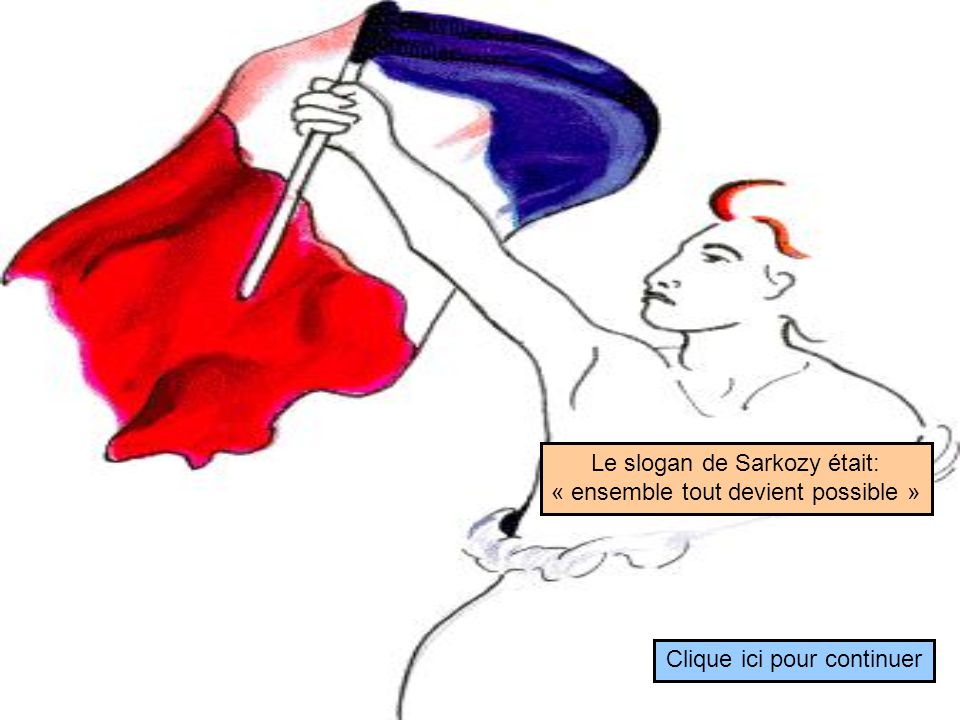 Le slogan de Sarkozy était: « ensemble tout devient possible »