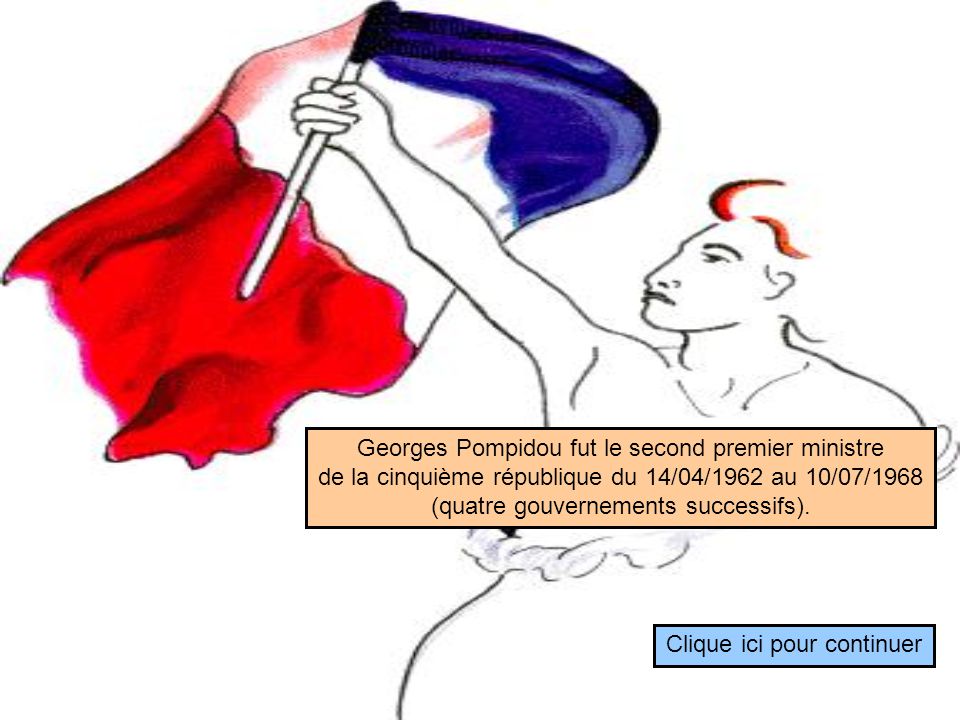 Georges Pompidou fut le second premier ministre