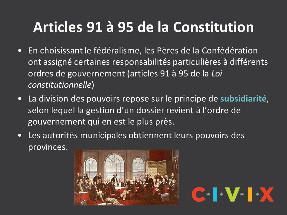 Articles 91 à 95 de la Constitution