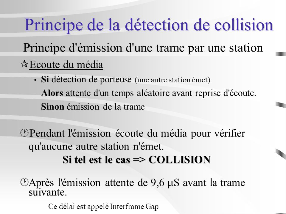 Principe de la détection de collision