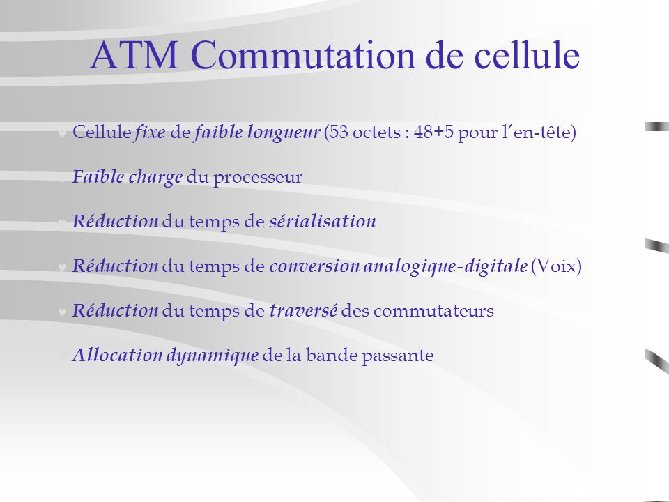 ATM Commutation de cellule