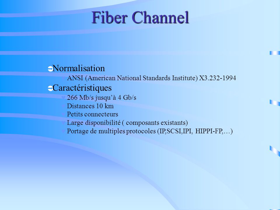 Fiber Channel Normalisation
