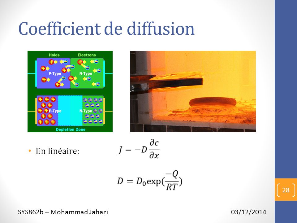 Coefficient de diffusion