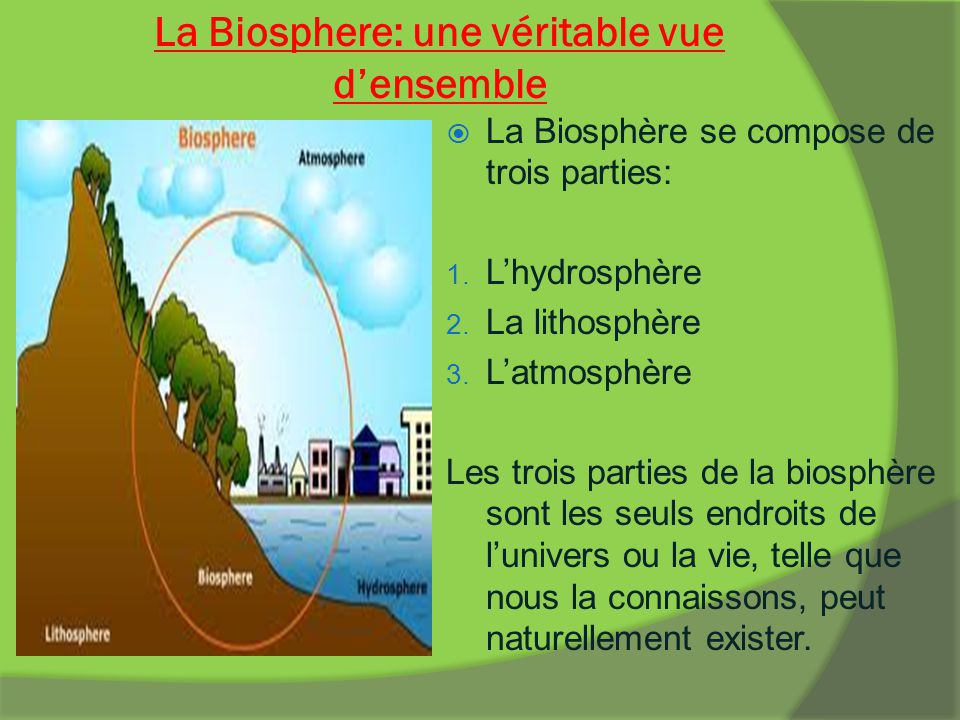 La Biosphere: une véritable vue d’ensemble