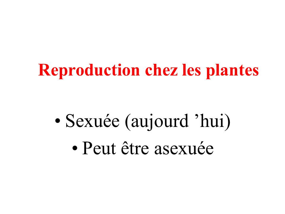 Reproduction chez les plantes