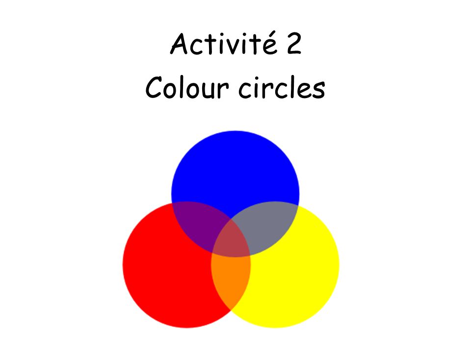 Activité 2 Colour circles