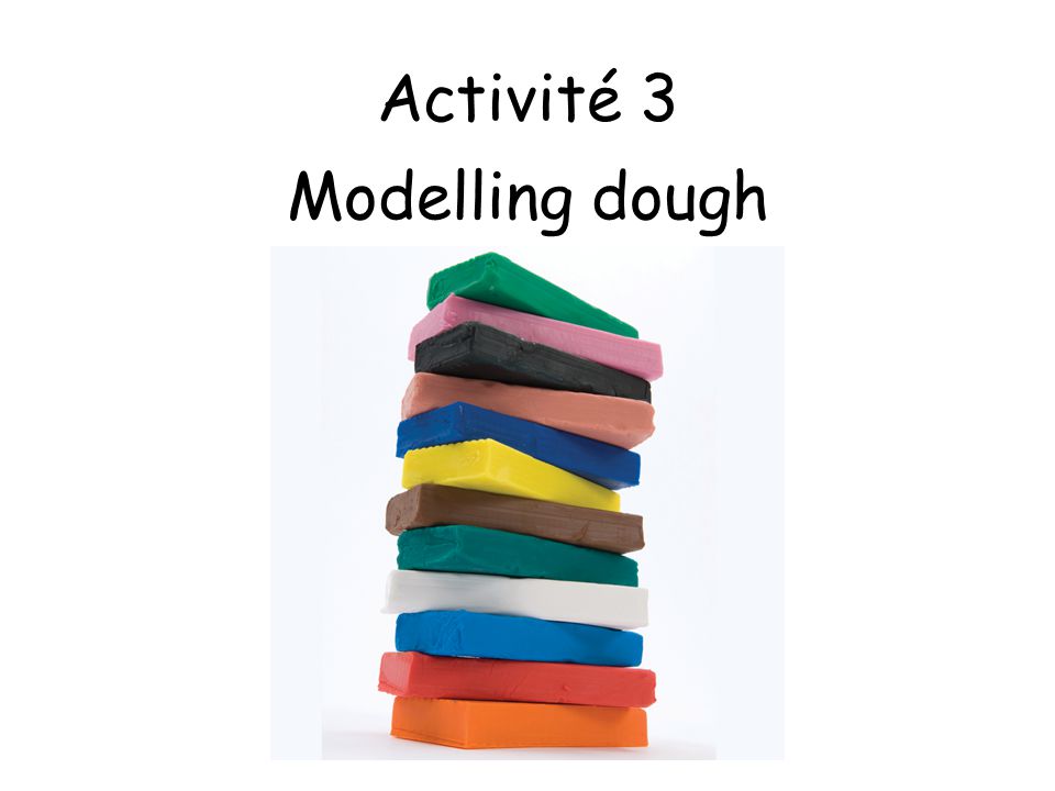 Activité 3 Modelling dough