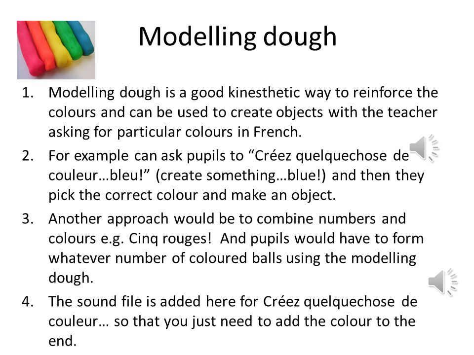 Modelling dough