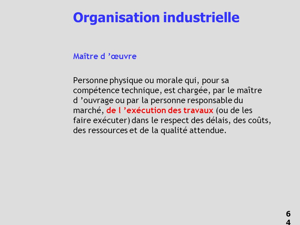Organisation industrielle