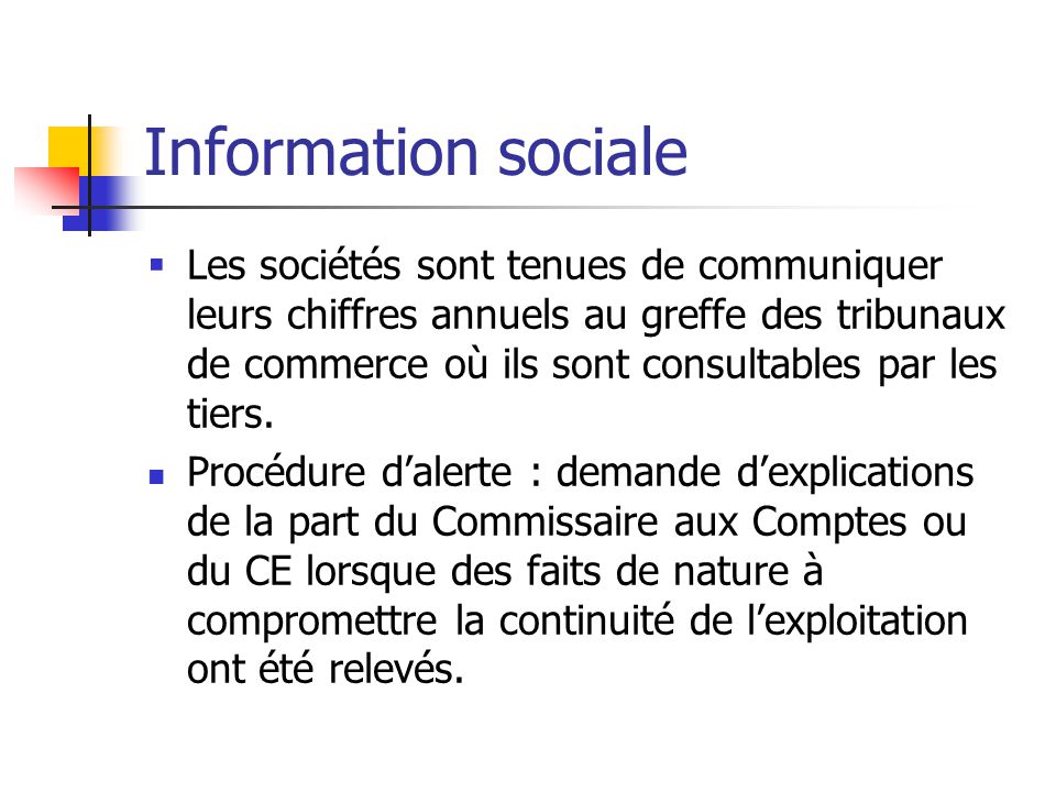 Information sociale