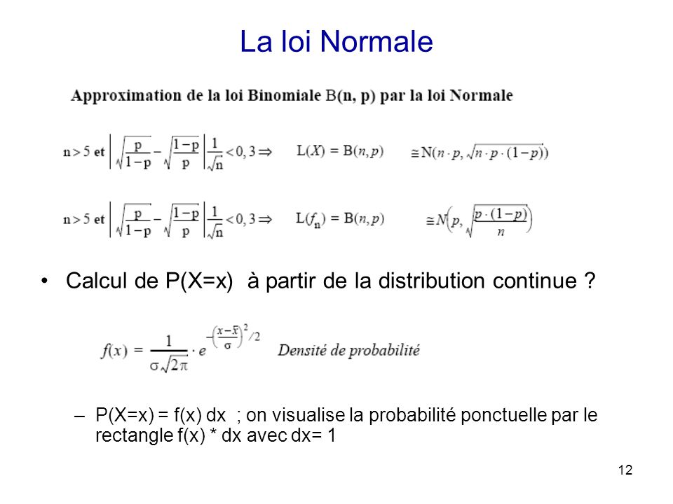 Principales Distributions Theoriques Ppt Video Online Telecharger