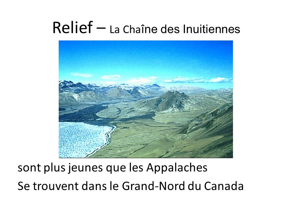 Relief – La Chaîne des Inuitiennes