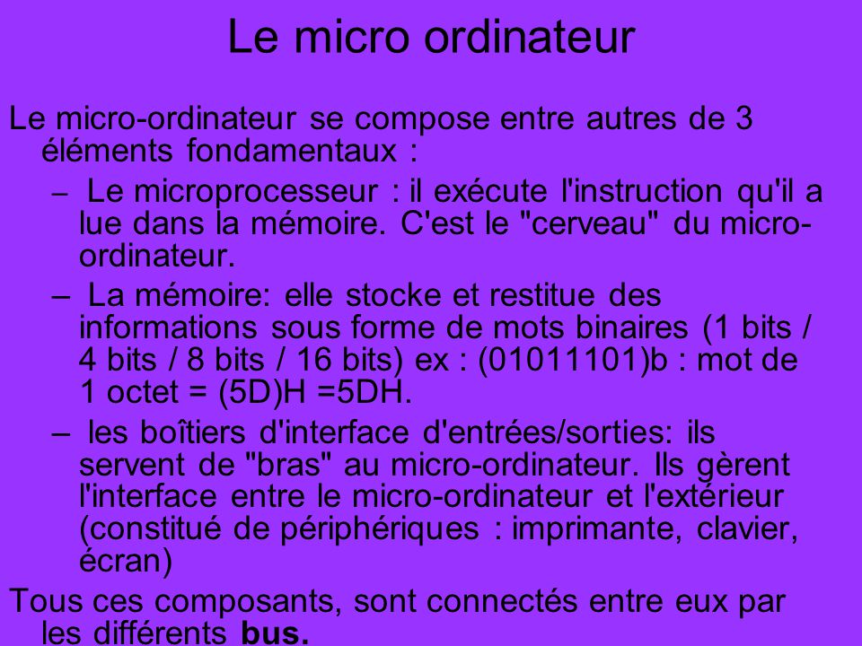 MICROORDINATEUR - Définition et synonymes de microordinateur dans