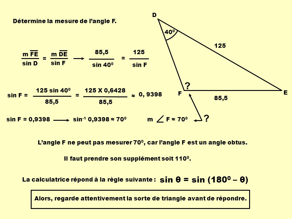 Синус 125. Sin c. Sin855°.