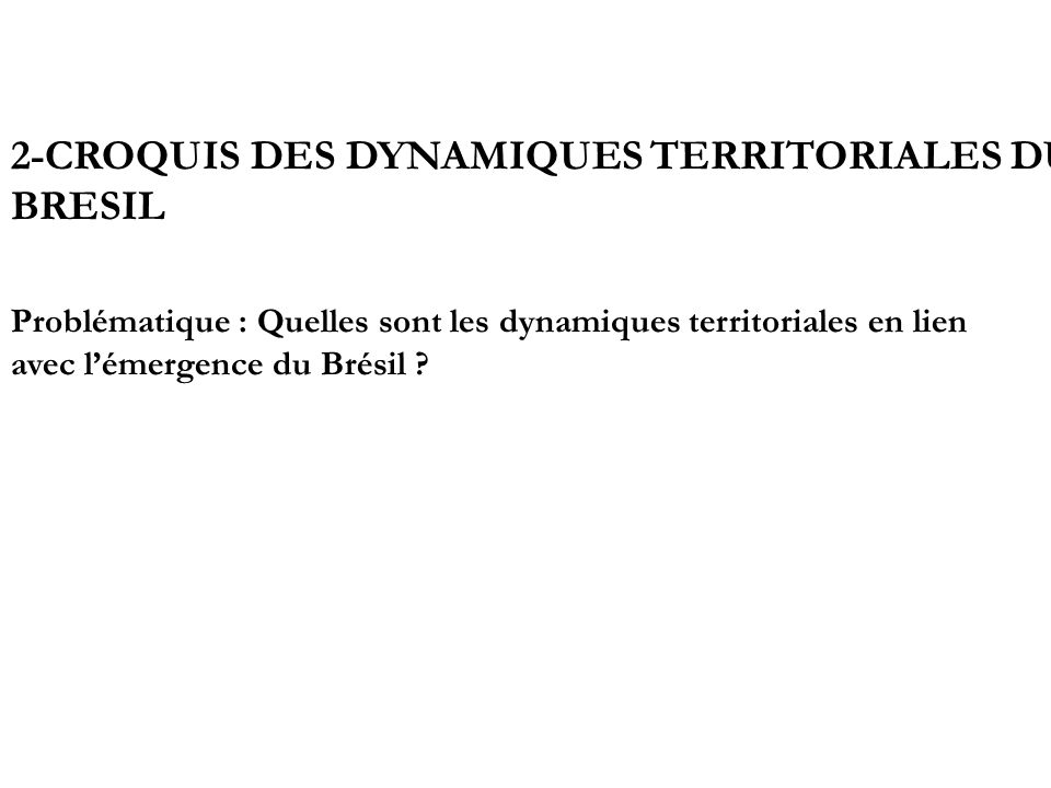 2-CROQUIS DES DYNAMIQUES TERRITORIALES DU BRESIL