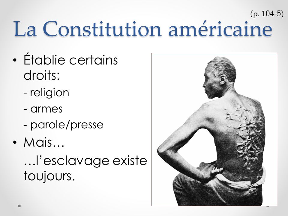 La Constitution américaine