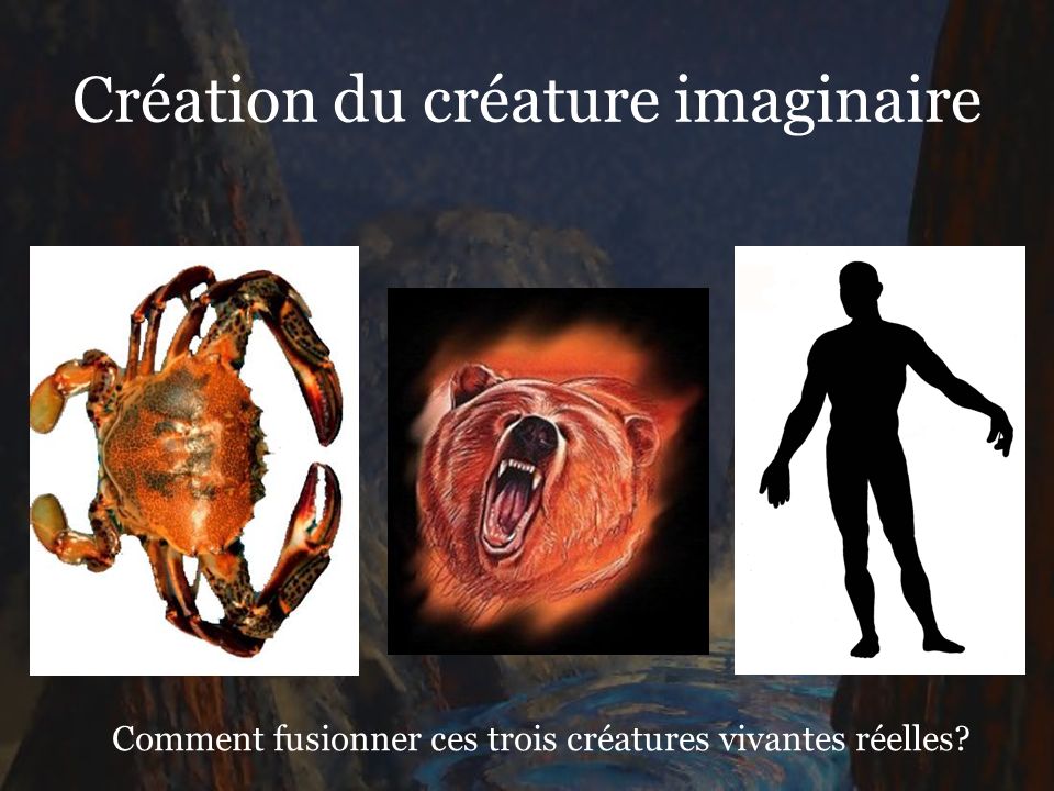 Création du créature imaginaire