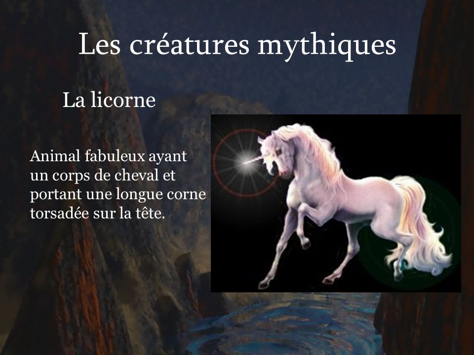 Les créatures mythiques