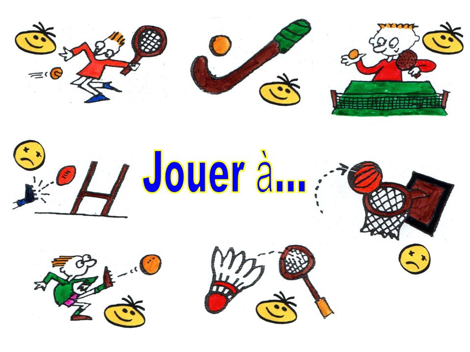 Jouer à... Opportunity to show difference between j’aime + noun and j’aime + infinitive + noun.