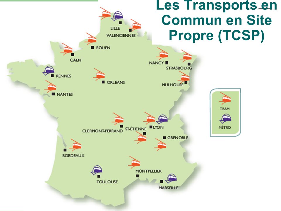 Les Transports en Commun en Site Propre (TCSP)