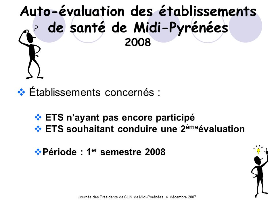 Auto-évaluation des établissements de santé de Midi-Pyrénées 2008