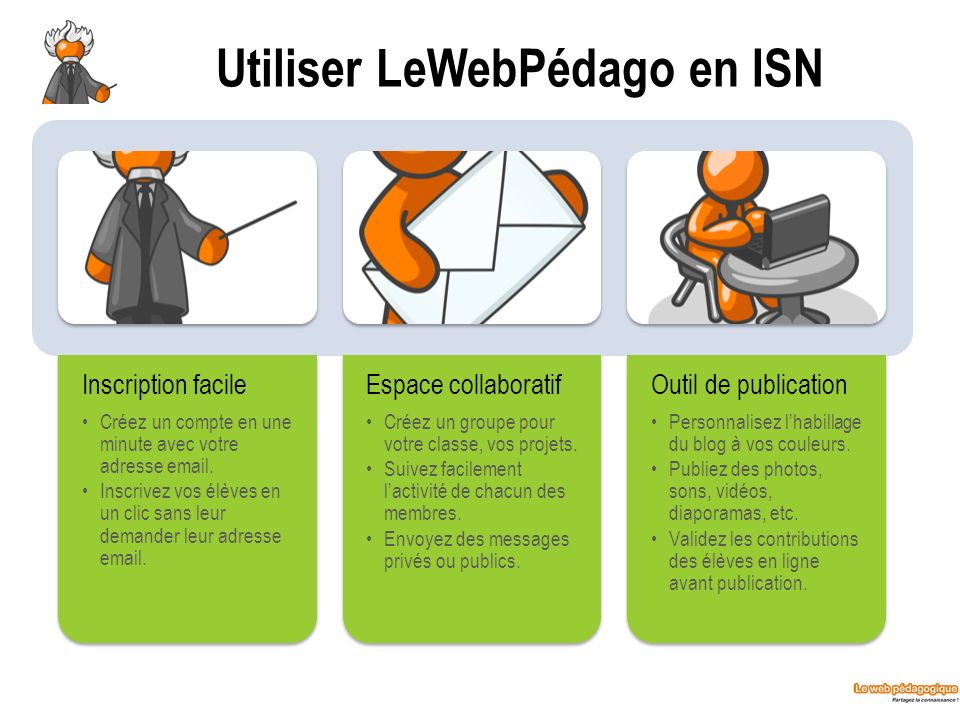 Utiliser LeWebPédago en ISN